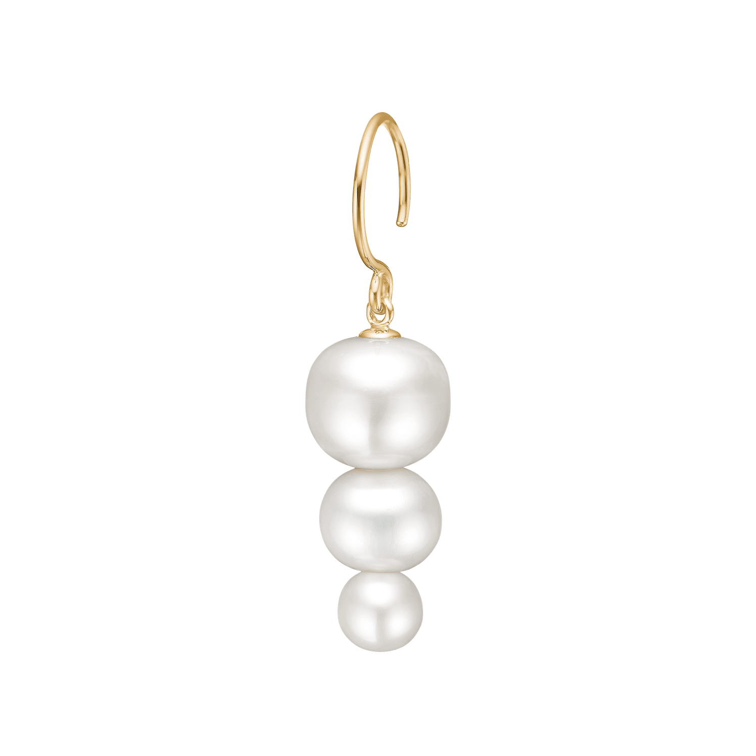 Eden Earring White Freshwater Pearls