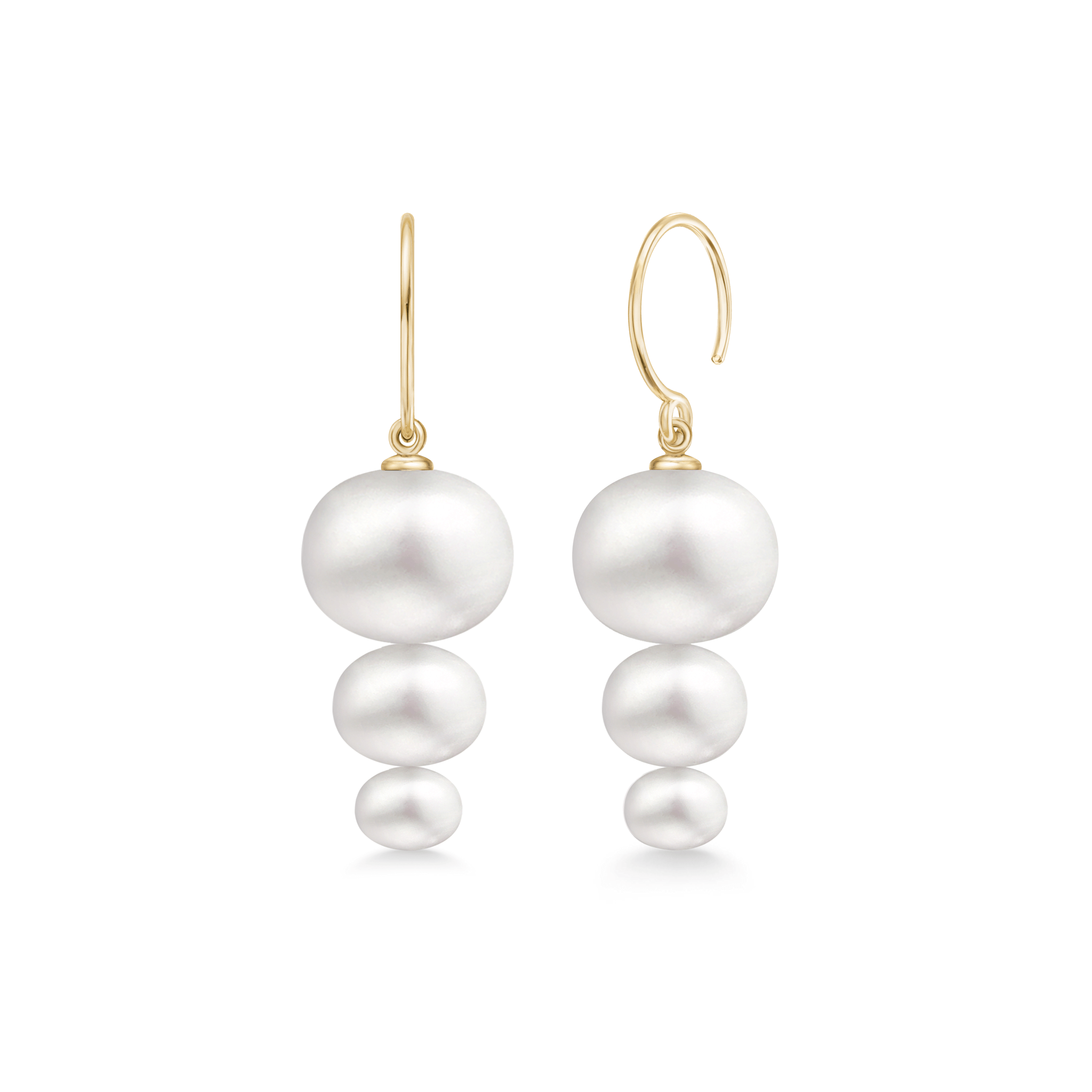 Eden Earring White Freshwater Pearls
