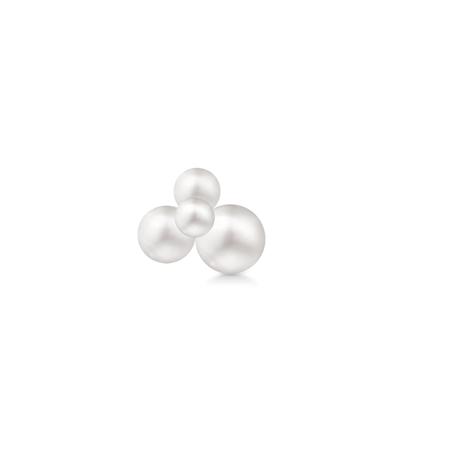Eden Earstud White Pearl