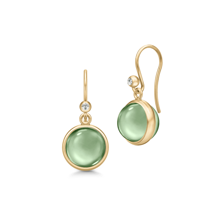 Prime Earrings Green Amethyst