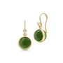 Prime Earrings Moss Green Crystal