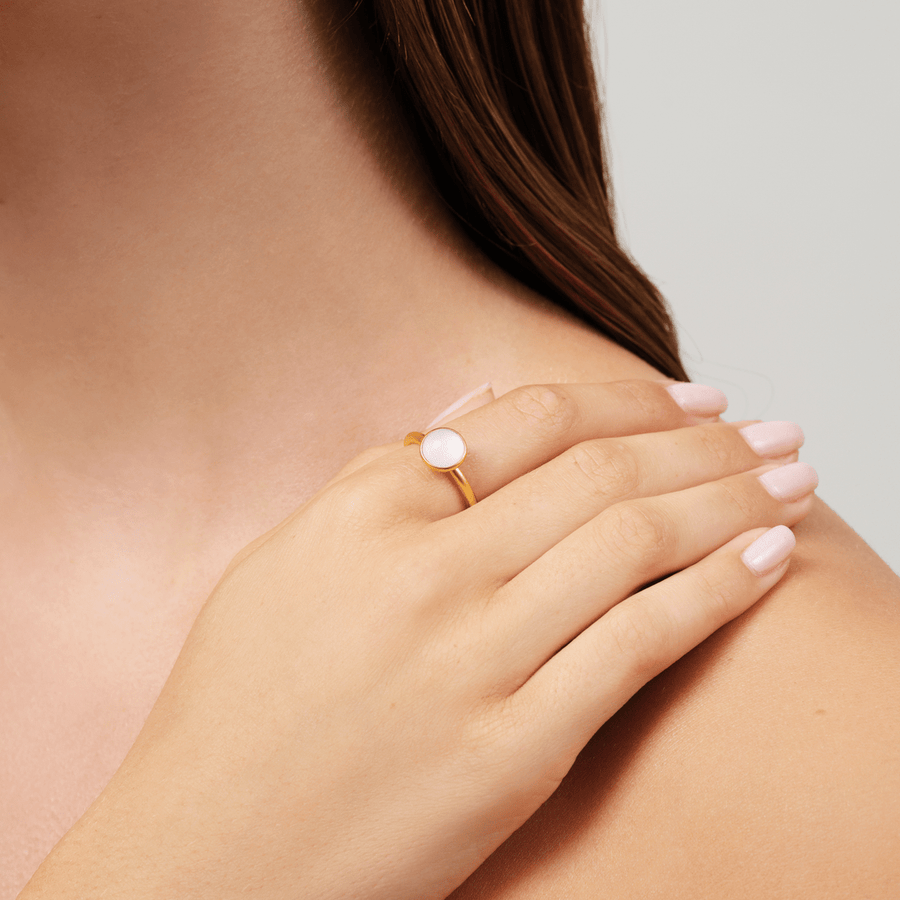 Primini Ring Milky Rose