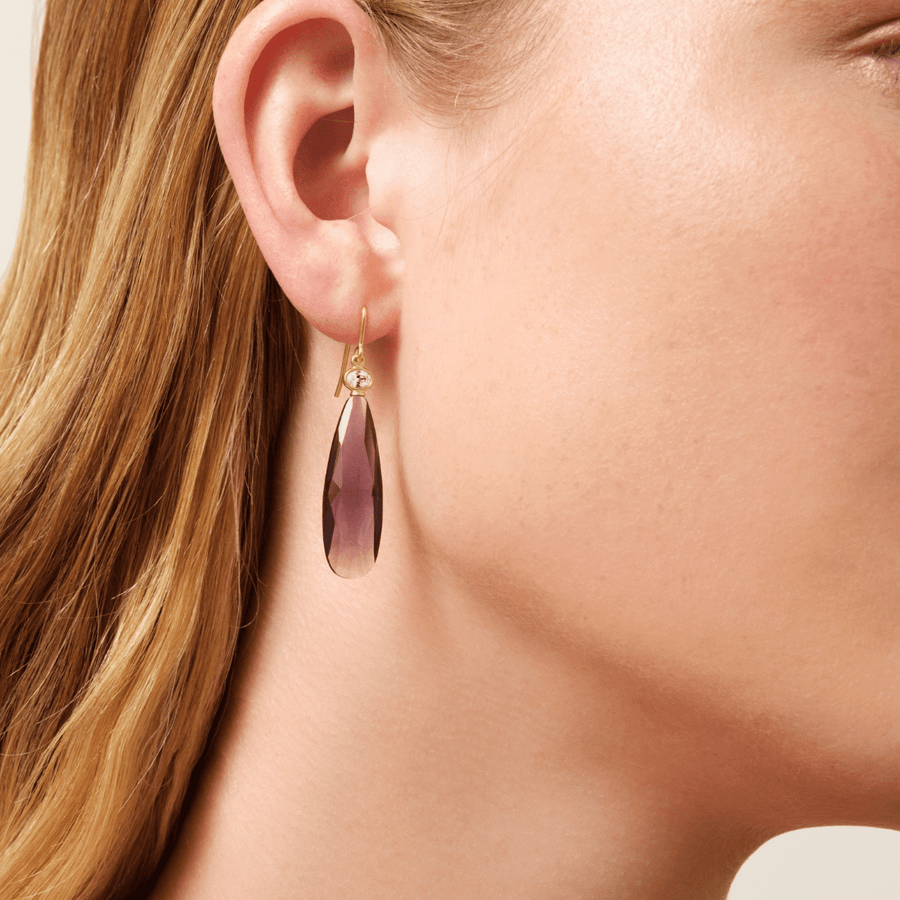 Ofelia Drop Earrings Amethyst