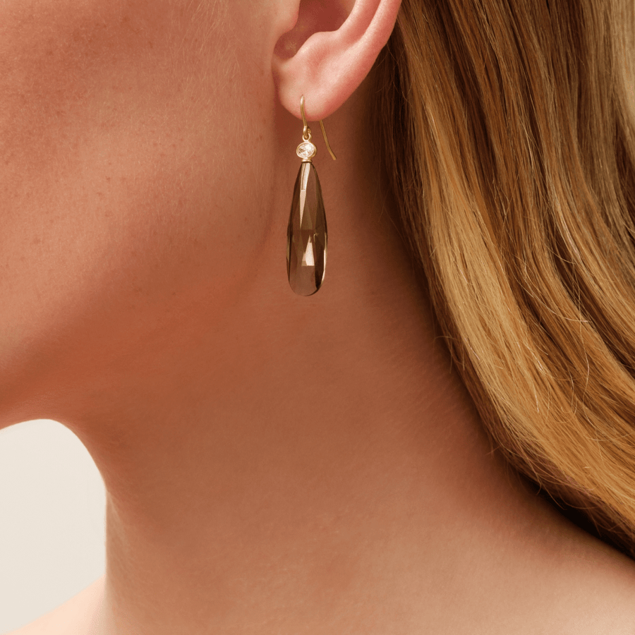 Ofelia Drop Earrings Smokey
