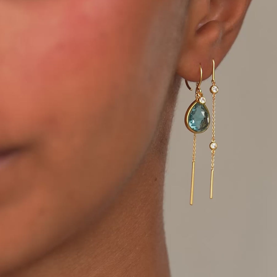 Lea Pendant Aqua Blue