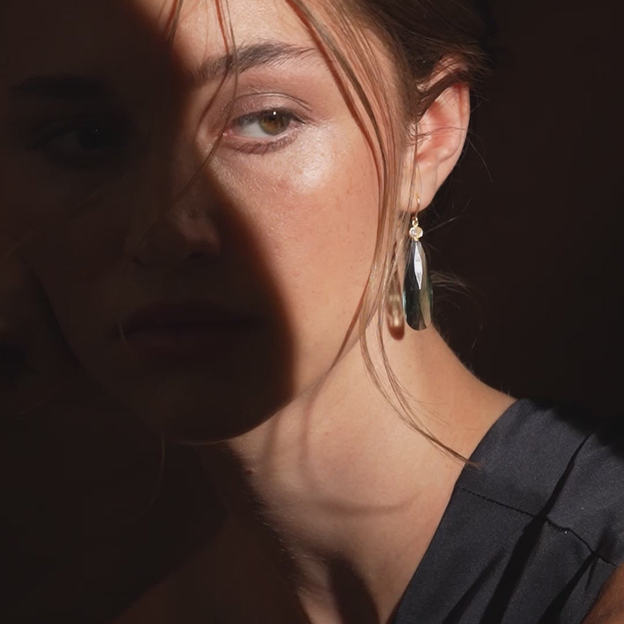 Ofelia Drop Earrings Midnight Blue