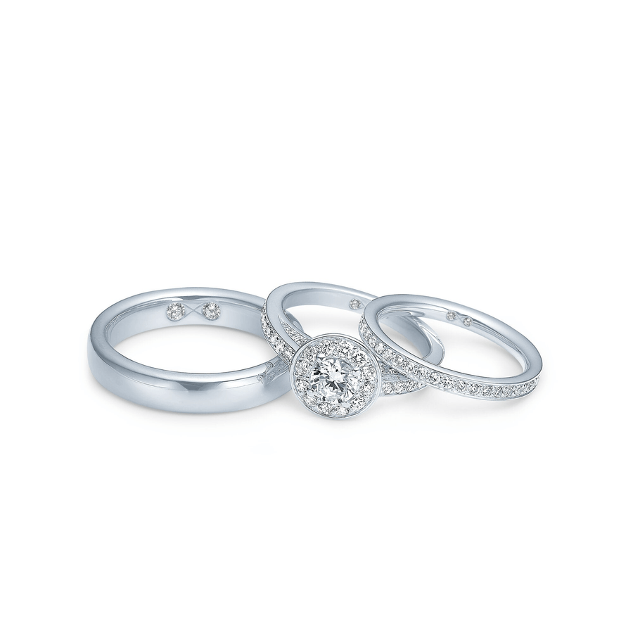 Eternity Diamond Ring Top Wesselton Diamond