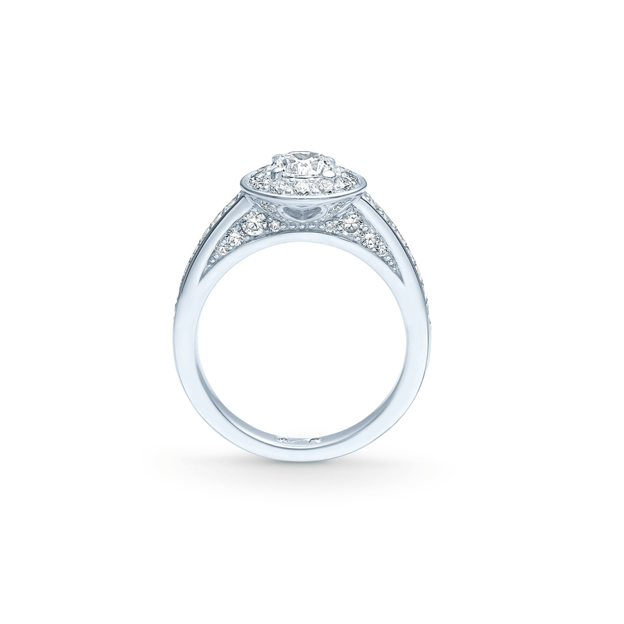 Eternity Diamond Ring Top Wesselton Diamond