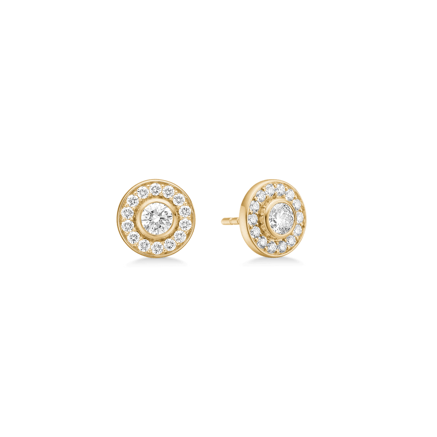 Heritage Earstuds F-G/VS and I/SI brilliant cut diamond