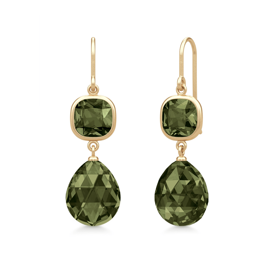 Olivia Earrings Olive Green