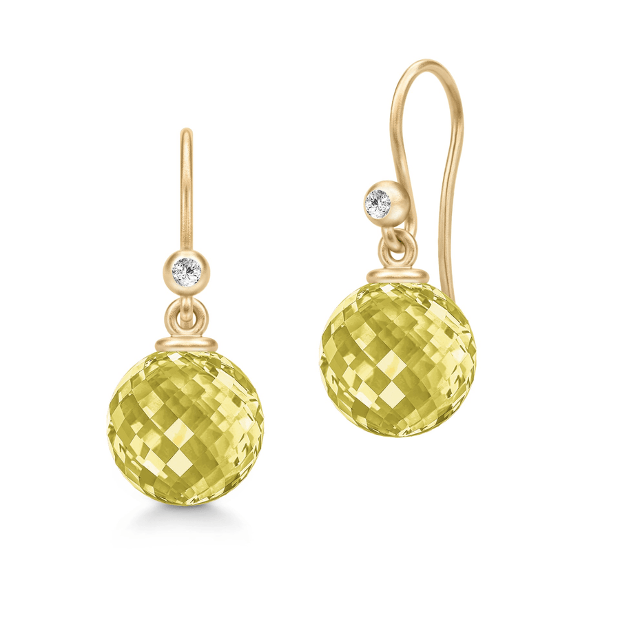 Globe Earring Crystal