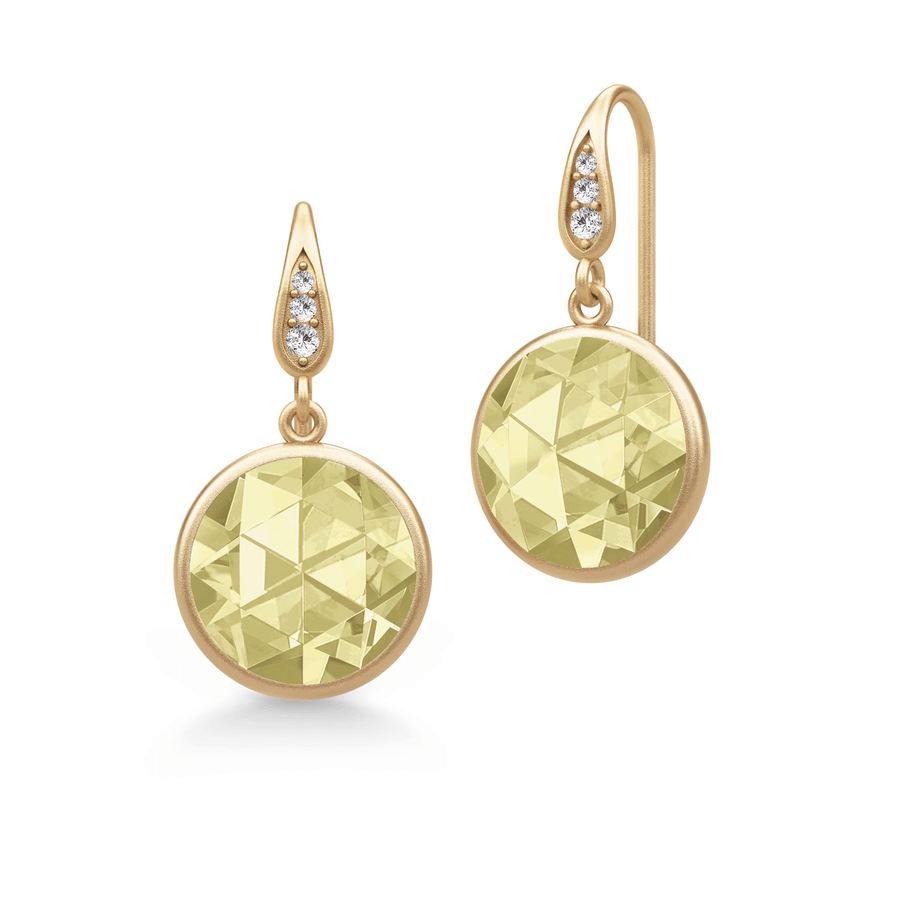 Zoe Earrings Lemon Cubic Zirconia