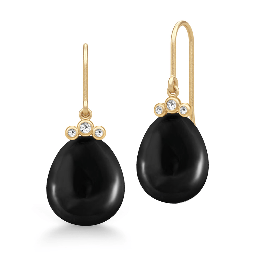 Bliss Earring Black Crystal