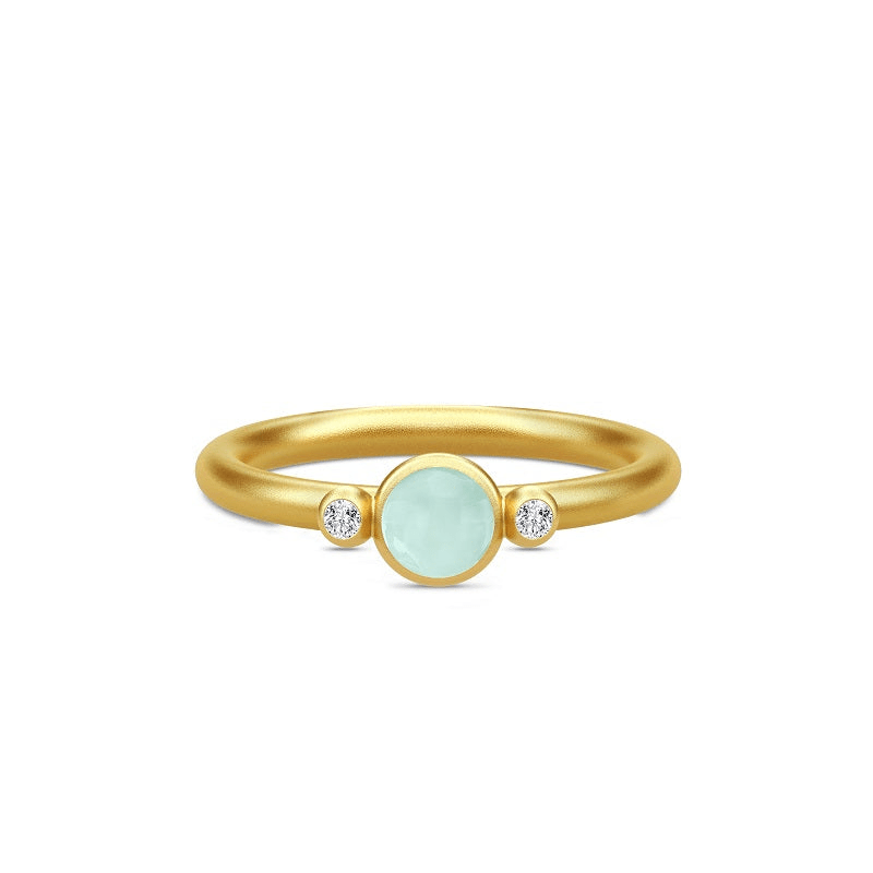 Prime Petite Ring Peru Chalcedony