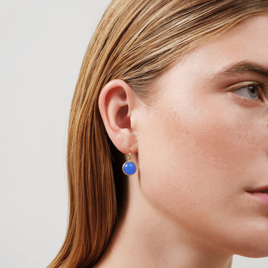 Prime Earrings Royal Blue Crystal