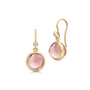 Prime Earrings Dusty Rose Crystal