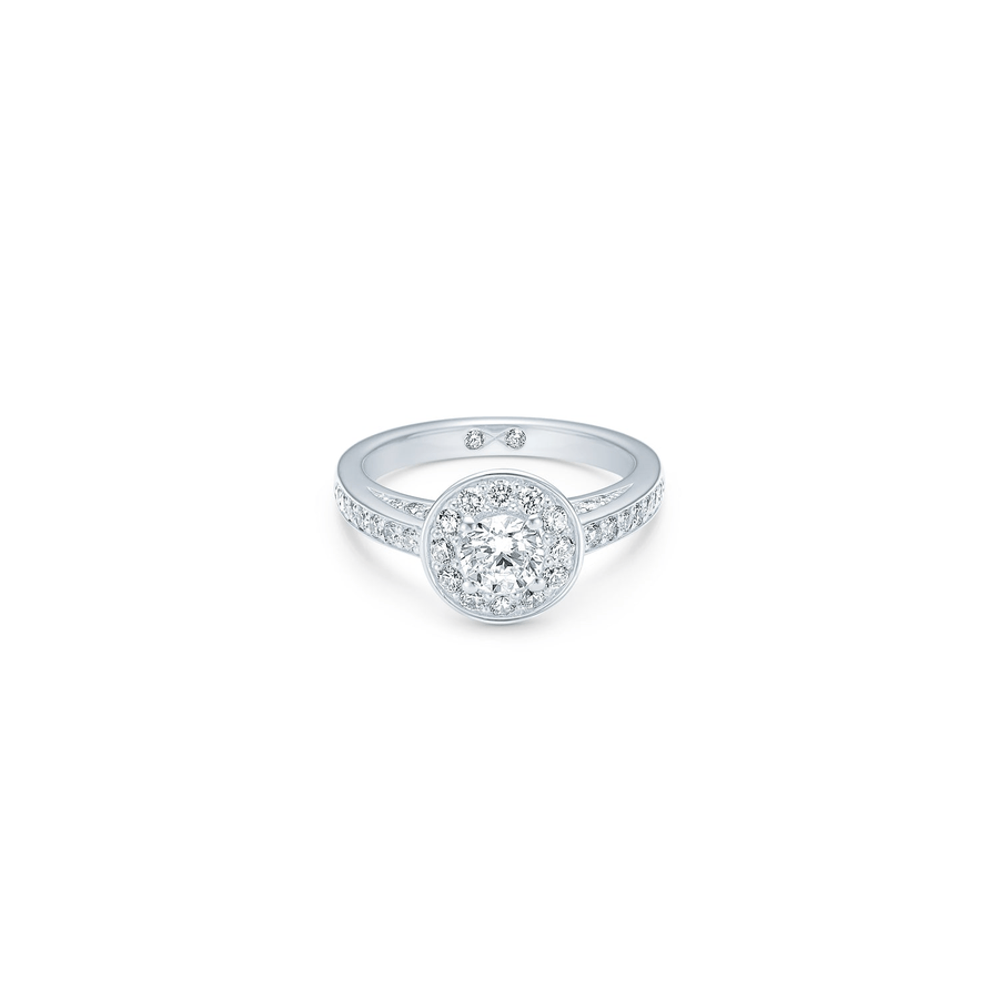 Eternity Diamond Ring Top Wesselton Diamond