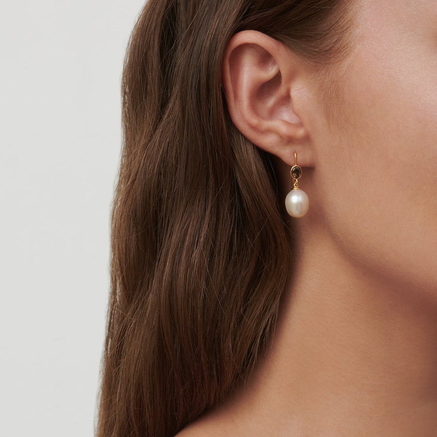 Callas Earrings White Pearl