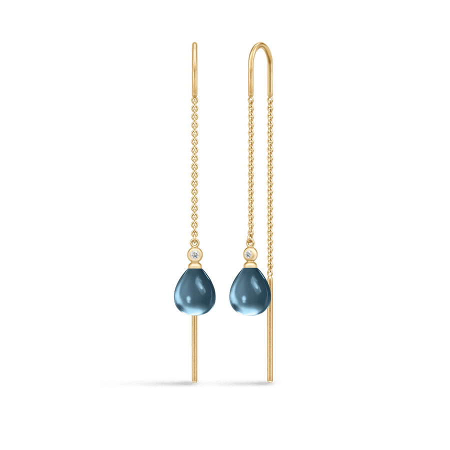Tasha Chain Earrings London Blue