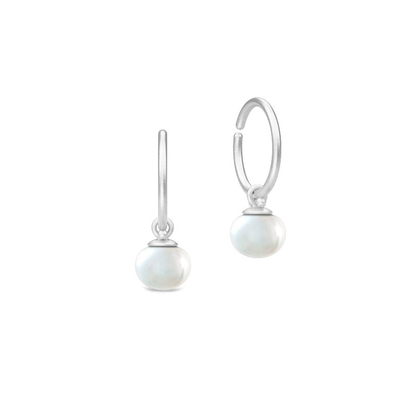 Perla Mini Hoops - Silver